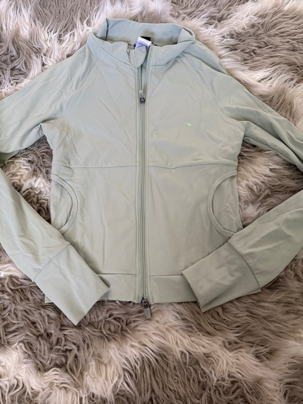 PrettyLittleThing Mint Green Full-Zip Hoodie Jacket